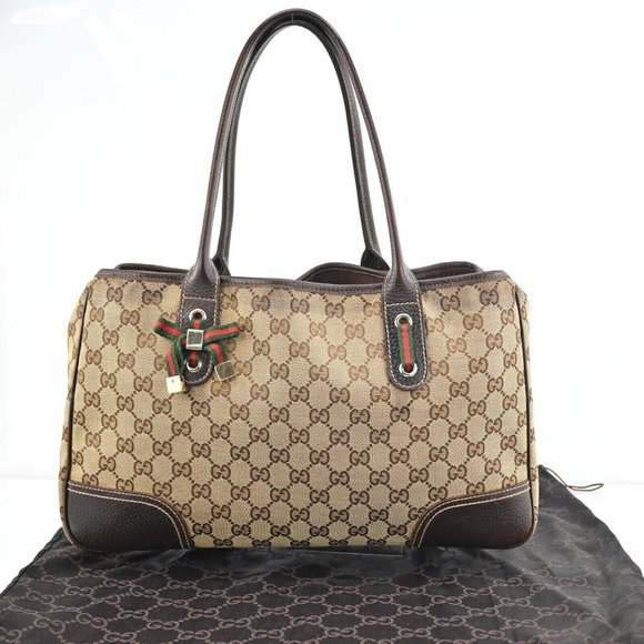 Gucci Handbags - Auth Gucci Gg Pattern Tote Bag Canvas #44938G33B
